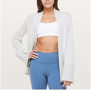 Lululemon Soft Side Kimono Alpine White